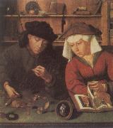 Quentin Massys The Moneylender and His Wife oil painting reproduction